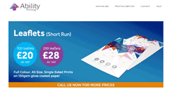 Desktop Screenshot of abilityprinting.co.uk